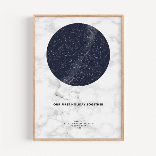 Starmap poster marble